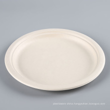 Unbleached biodegradable Sugarcane Bagasse pulp Plate